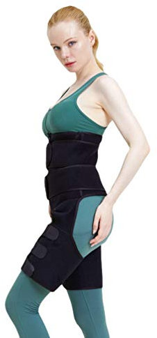 PengGengA Bauchweggürtel, Schwitzgürtel Damen zur Fettverbrennung Fitnessgürtel Damen Zum Abnehmen Verstellbarer zum Waisttrainer Taillenformer, Frauen Gewichtsverlust Körperformung (Schwarz, S)