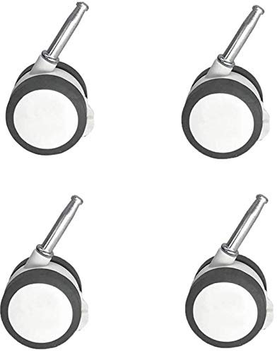 BOCbco 4-Teilige Lenkrollen, 50-Mm-Möbelrollen Mit Fuß, Strandstuhlrollen Mit Bremse, Leise Mit Hülse + Stift, Bodenschutz
