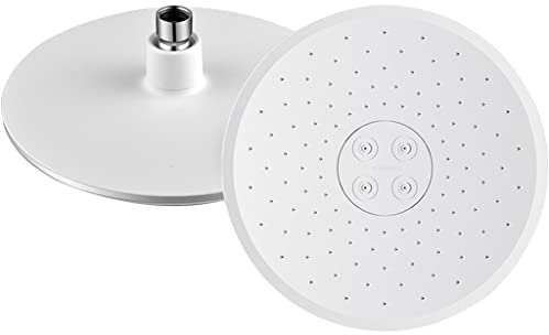Sistema De Ducha Ducha De Lluvia Redonda De Doble Salpicadura Aerosol Superior, Presurización Giratoria De 360° Alcachofa De La Ducha, Tecnología De Descalcificación Automática
