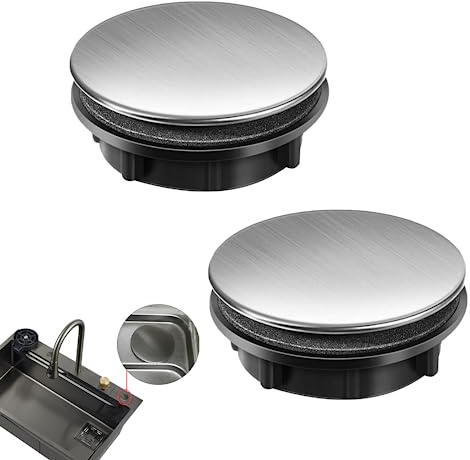 2 Pack Kitchen Faucet Hole Cover, Sink Blank Plugs for 0.98-1.18 inch,35mm | Sink Tap Hole Cover Stainless Steel, Stainless Steel Sink Cover Cap,SinkHole Plate Plug Covers 3.5cm