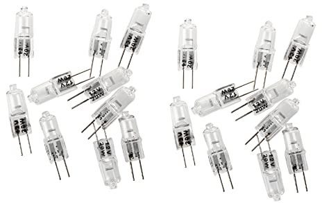 FPT 20 x G4 -Leuchtmittel, Warmweiß, hoch, Lampe, Spot, 20 W, 12 V, Kapsel