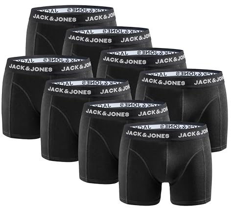 JACK & JONES herr JACPUT Trunks 8-pack 12259926, svart/mix 1, M