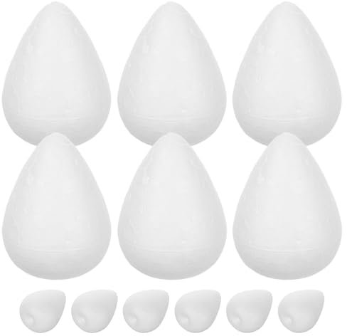 MAGICLULU 20Pcs Craft Foam Rose Buds White Foam Buds Ornaments for Valentines Day DIY Arts Crafts Ornaments 1.38inch