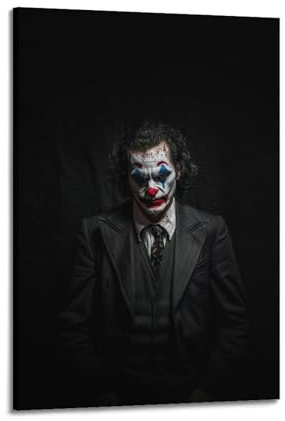 YRNQ Vintage-Filmposter Joker-Kunstwerk, dekoratives Gemälde, Leinwand, Wandkunstwerke, Bild, 60 x 90 cm