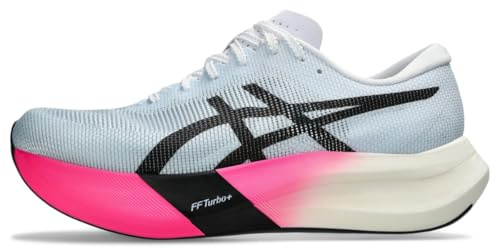 ASICS Unisex Adult METASPEED Edge Shoes, Light Blue/Black, 10.5 Women/9 Men