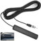 Antenna Universale Auto, Antenna Amplificata Auto, Adattatore Antenna Autoradio Interna ANT-309, Compatibile con Ricevitori FM 85MHz-470MHz, Design Adesivo per Parabrezza, Cavo 5m e Connettore DIN