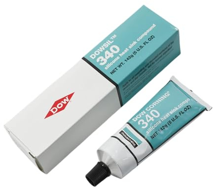 Dow Corning 340 Silikon-Kühlkörperverbindung, 142 g, weißes Silikon, Wärmeleitfett für elektrische Geräte, Leiterplattenbaugruppen, Computer-CPU-Kühlkörper, nicht fließend