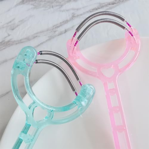 Tissting Épilateur Facial Portable, Épilateur Léger pour Visage et Lèvres avec Ressort en Plastique pour Épilation Rapide et Indolore à Domicile, Outil de Beauté Efficace pour Femmes Actives