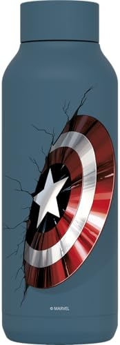 Quokka Borraccia termica in acciaio inox Solid Stone Blue 510 ml Captain America