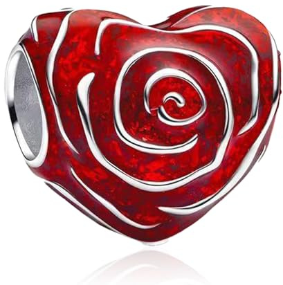 NUNUYAYA Abalorio Charms Argent Sterling 925 Breloque Pendentif Heart Leaf Flower Birthday Love Animal Charm Bead Compatible pour Femmes Filles Européen Bracelets Colliers