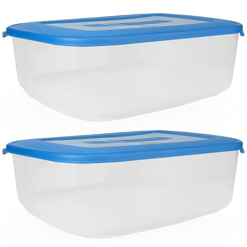 Sicignano | Frigo Box Service Rettangolare 10 Litri con Coperchio Ermetico, Plastica Alimentare, 39x30x13h cm, Lavabile in Lavastoviglie, per Celle Frigorifere e Freezer (2)