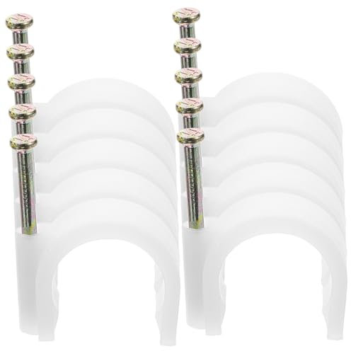 OATIPHO 50piezas Grapas Duraderas Para Cables Sujetacables Clavos Abrazadera De Liberación Rápida