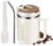 Kytpyi Tazzine Caffe, 500ml Moda Acciaio Inossidabile Termos Caffè con Coperchio 1 Cannuccia 1 Cucchiaio Pieghevole per Casa Scuola Ufficio (Marrone)