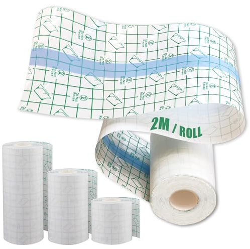 LEAYOKA Medicazione per tatuaggi, impermeabile, 3 misure, miste, 15/10/5 x 2 m, fasciatura trasparente impermeabile per protezione e recupero del tatuaggio