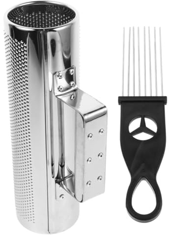 Toddmomy 1 Juego Cuica Campana Instrumento De Salsa Instrumentos De Percusión Latina Instrumento De Percusión De Mano Raspador Guiro Instrumento Guiro Puerto Rico Silver Acero Inoxidable