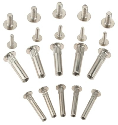 10 Stücke Schrank Kleiderschrank Hintern Schrauben Snap Splint Mutter Kreuz Tap Stud 5/8mm for Küche Möbel Montage Anschlüsse niet(8mm)