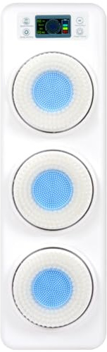 pealiritansemen Brosse Dorsale électrique pour La Douche – Rechargeable, Brosse Corporelle Automatique Murale, Rotation à 360°, Grandes Têtes Exfoliantes De 100 mm, pour Une Expérience Spa à Domicile