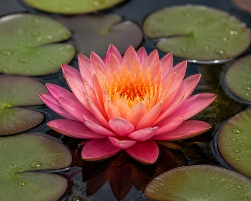florari Nymphaea Perry's Orange Sunset - Seerose