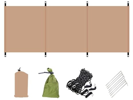 Hsyzygian Multifuncional para uso al aire libre, barrera contra el viento, plegable, textura de tela Oxford, para tiendas de campaña, gran diseño, pantalla de camping