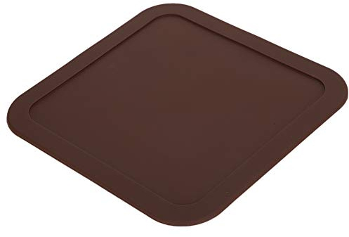 Generic Slitstark Halkfri Skålmatta Silikonmatningsbricka för Husdjursunderlägg för Ren Middag 8,6x8,6