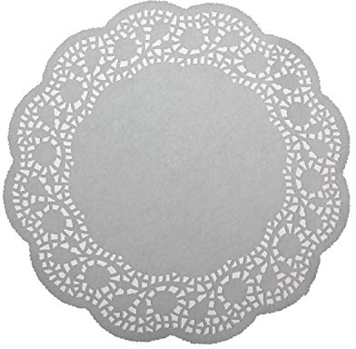 LJY 100 Pcs Round Paper Doilies White (10.5 in) - Lace Doyleys for Arts and Crafts, DIY Wedding Decor, Scrapbooking, Table Settings and Party Placemats