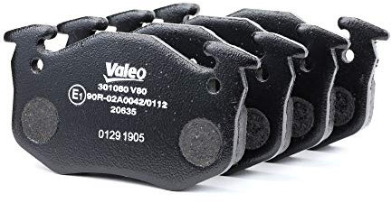 VALEO - Plaquettes de frein First - 301080 - Jeu de 4 plaquettes - Essieu avant - Entièrement équipés avec accessoires montés