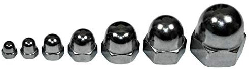 SN-TEC Hutmuttern/Kappenmuttern Edelstahl rostfrei A2, M4, M5, M6, M8, M10, M12, M16 (Mengen- und Größenauswahl möglich) (25, M12)
