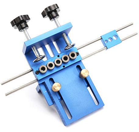 TuToy Aluminiumlegierung Pocket Hole Jig Dübel Jig Set Holzdübel Bohren Position Jig Holzbearbeitungswerkzeug