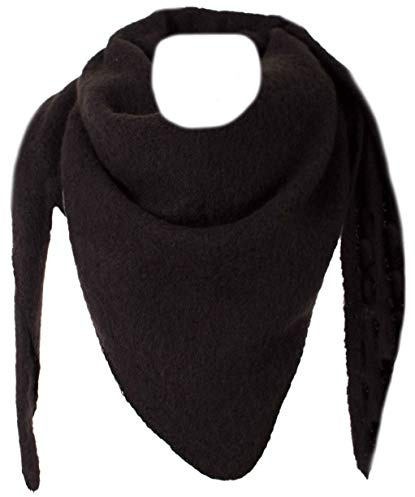 FASHION YOU WANT XXL Schal flauschig schal-tuch damen dicker dreieckstuch groß Wolle UNI Farben kuschelig