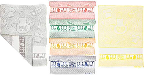 Casatessile Set 6 Strofinacci Martina con Balza Aida - VAR. 1