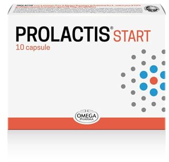 Omega Pharma - Prolactis Start, Integratore Alimentare con Probiotici Vivi e Vitamine, Utile per Riequilibrare la Flora Intestinale - 10 Capsule