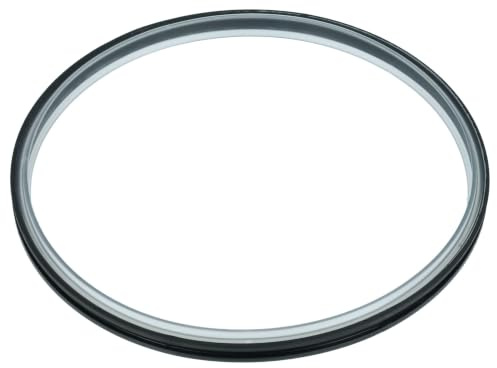 vhbw Deckeldichtung kompatibel mit Vorwerk Thermomix TM31 Küchenmaschine | Dichtungsring, Schwarz / Transparent