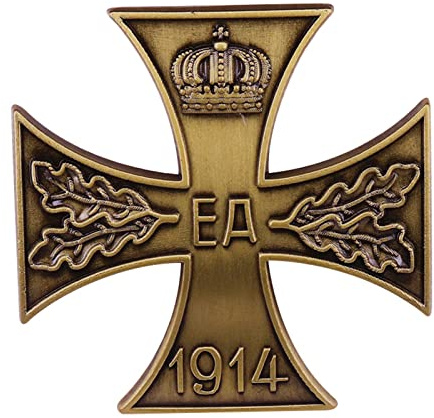 FMO Militär Medaille, 46mm Deutschland 1914 Kreuzmedaille, Abzeichen Anzug für Männer