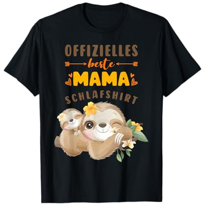 Offizielles Beste Mama Schlafshirt Mutter Faultier Muttertag T-Shirt