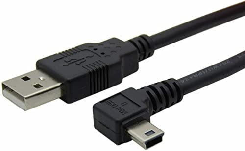 Mr. Gadget's Solutions Right Angle 2M Meter USB to MINI B Data Charger Cable MP3 MP4 ETC