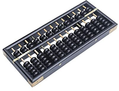 Boulier Chinois En Bois, Calculatrice Chinoise, Cadre noir