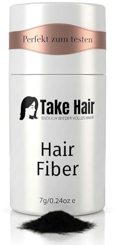 Take Hair Streuhaar für Frauen I Hält bei Regen und Wind I 7g Schütthaar zur Haarverdichtung I Hair Fibers I Haarpulver I Streuhaar Frauen bei Haarausfall I Haarpuder (Streuhaar Dunkelblond)