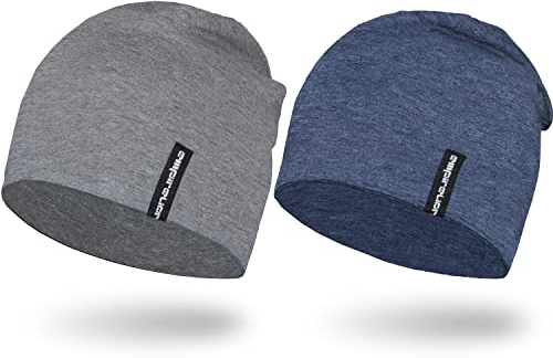 EMPIRELION 9 multifunktionale leichte Running Beanie-Mützen Skull Cap Radsport-Kappen Helmfutter Helm Unterziehmütze Schlaf Kappen für Damen Herren
