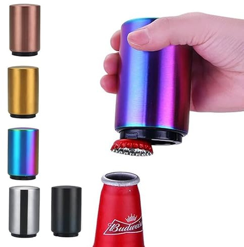 Gifts 4 Guys Premium Magnetic Bottle Opener (Black)