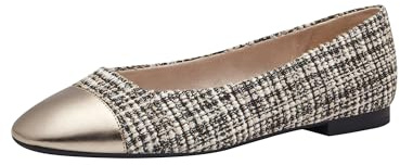 Tamaris Damen Ballerinas Textile Vegan; Black/schwarz; 39