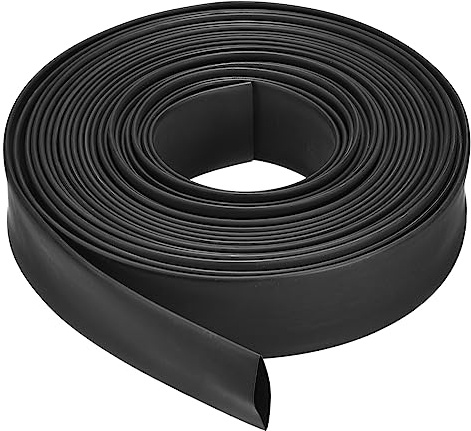 QUARKZMAN Schrumpfschlauch Schläuche Ø 25,4mm x 9,1M mit Kleber 4:1 Heat Shrink Tube Kabelrohr Wasserdicht Isolierschlauch für Kabel Schrumpfkappen Schwarz