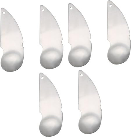 BESTonZON 6piezas Cuchara Peladora De Kiwi y Aguacate De Acero Inoxidable De Herramienta De Cocina Práctica y Fácil De Limpiar Para Frutas Como Kiwi Sandía