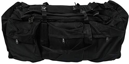 Eighosee Rucksack mit 90 l Fassungsvermögen, für Outdoor-Aktivitäten, Wandern, Camping, Zelt, Steppdecke, 9 Taschen, Schwarz