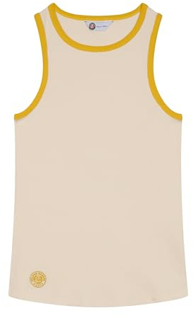ROLAND GARROS Damen Heritage Tennis-Shirt, beige, XL