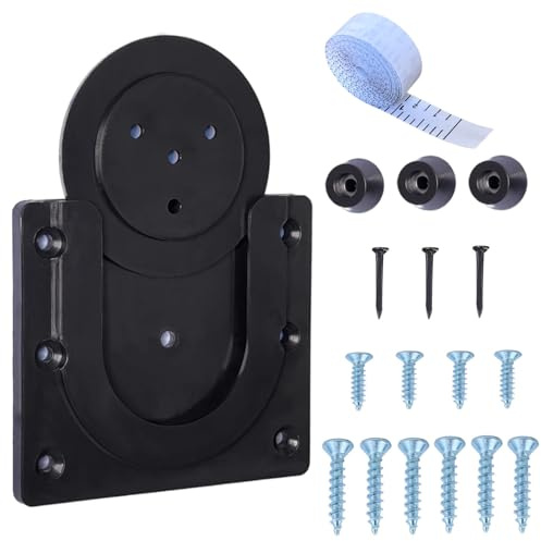 1 Stück Dartscheibe Halterung, Dartscheiben Zubehör Halterung, Dart Board Wandhalter, Verstellbares Dartscheiben-Zubehör, Wandmontagehalterungshaken zum Aufhängen + Oche-Maßband