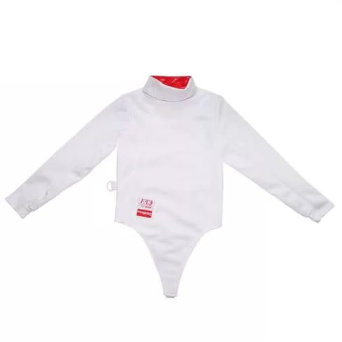 KXJPIZIYB Neue 450N-Fechtbekleidung, Fechtoberteile, Florett-/Degen-/Säbel-Universalschutzkleidung, für den Wettkampf Geeignet(White Left Hand,42#)