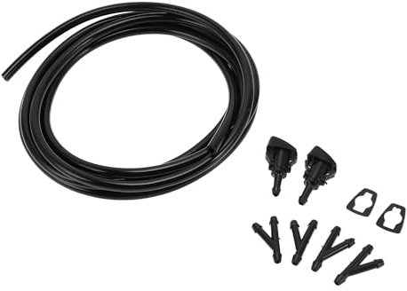 INFINAUTO Kit Ugelli Lavavetri Per Chrysler Town & Country 08-16 1 Set | Materiale: Plastica. Colore: Nero. Per Dodge Grand Caravan 08-20. Per Ram C/V 12-15. No.4805742AB. Facile Installazione.