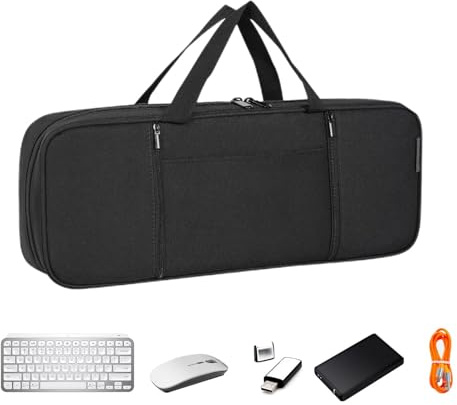 Zwxqe de viaje para teclado de material impermeable, bolsa de teclado a