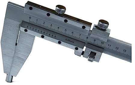 GeOinQL Messschieber,Messschieber, 0–500 mm robuster Messschieber, 500 mm, 20 Zoll, Schiebe-Messschieber, Messwerkzeuge, Messgerät mit Spitzenbacken