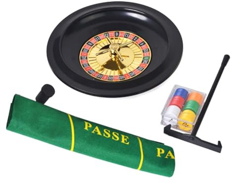 Uxsjakjsd 10 Russian Wheel Kunststoff-Plattenspieler Spiel Pokerchips für Bar KTV Lustige Werkzeuge Unterhaltungszubehör Spielebrett